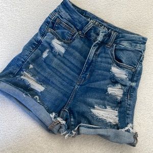 American Eagle NE(X)T Level Stretch Curvy High Rise Shortie Size 0 EUC